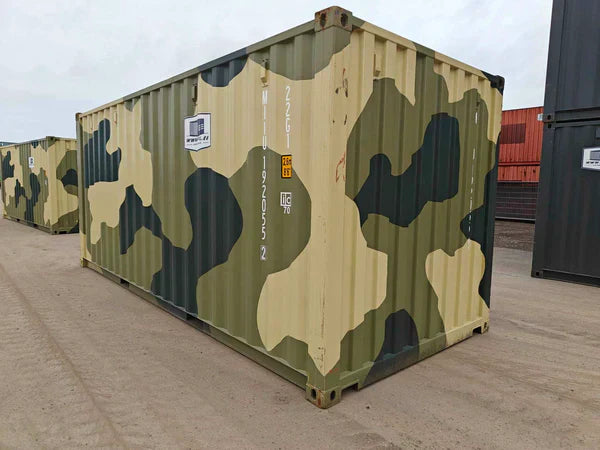 Contenedor maritimo 20 pies verde militar seminuevo