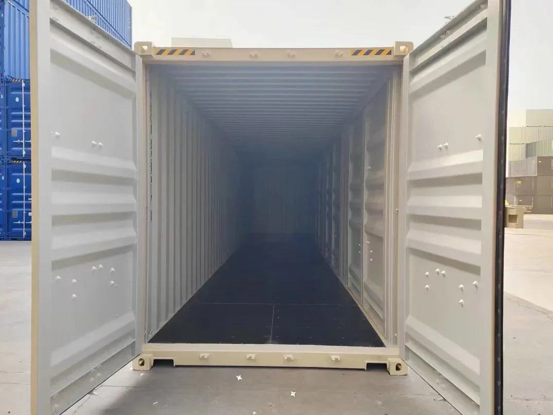 Contenedor Open Side (OS) 40 pies High Cube – Nuevo Beige