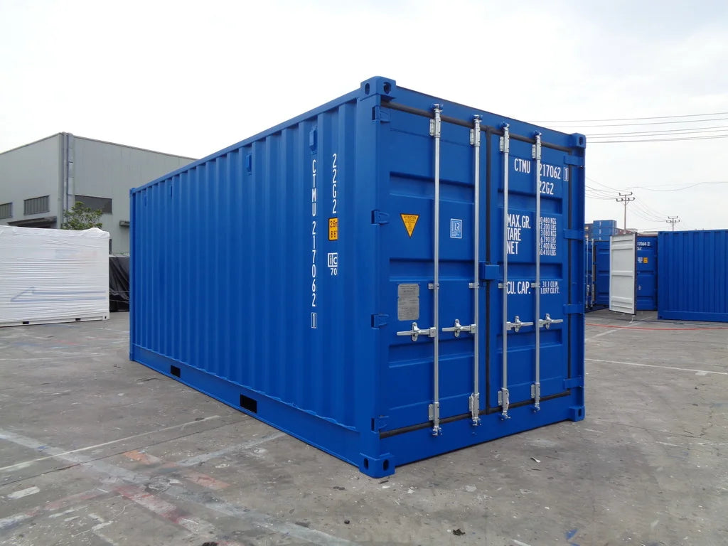 Contenedor Open Side (OS) 20 pies – Nuevo y Multifuncional Azul