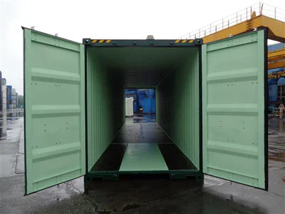 Contenedor de 40 pies High Cube con puertas en ambos extremos nuevo Verde