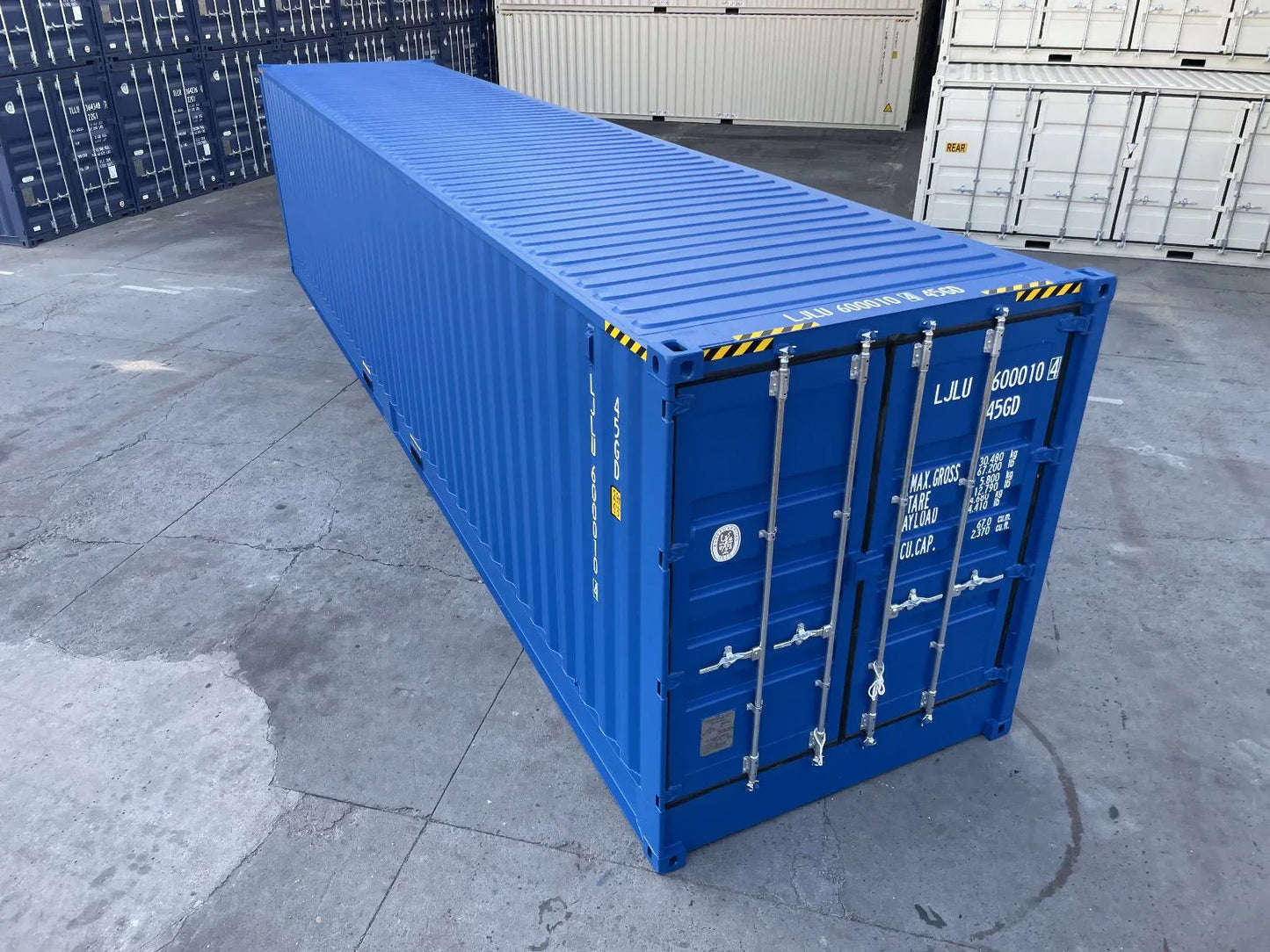 Contenedor Open Side (OS) 40 pies – High Cube | Nuevo Azul