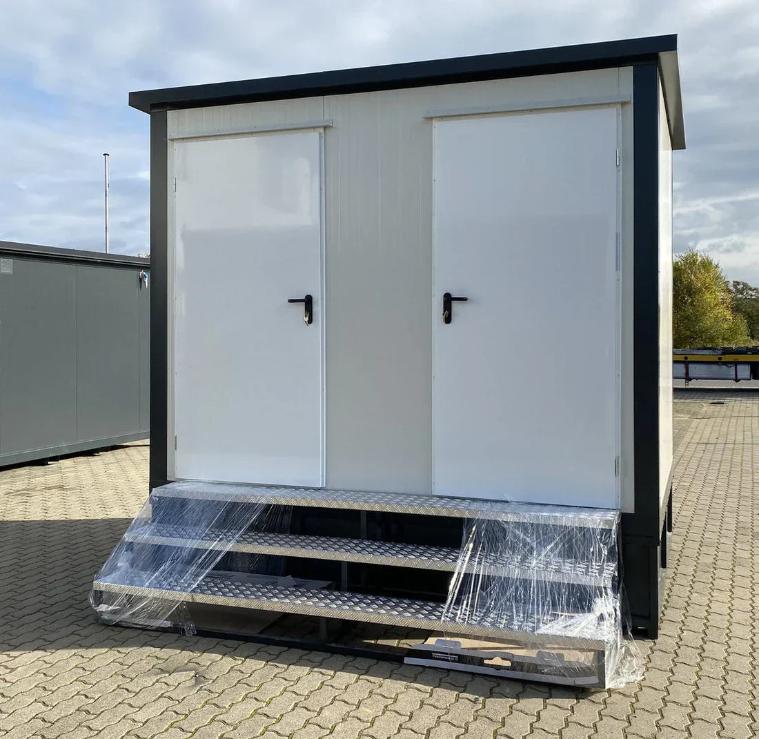 WC Cabina Doble 3×2 metros con tanque de aguas residuales