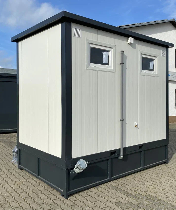 WC Cabina Doble 3×2 metros con tanque de aguas residuales