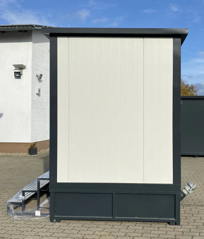 WC Cabina Doble 3×2 metros con tanque de aguas residuales