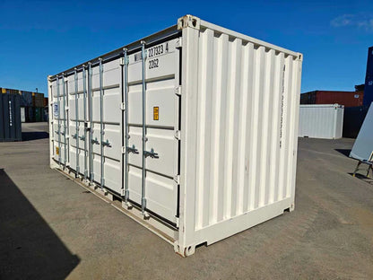 Contenedor maritime 20 pies con Apertura Lateral blanco seminuevo