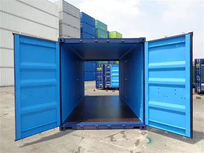 20 pies con puertas en ambos extremos nuevo Azul